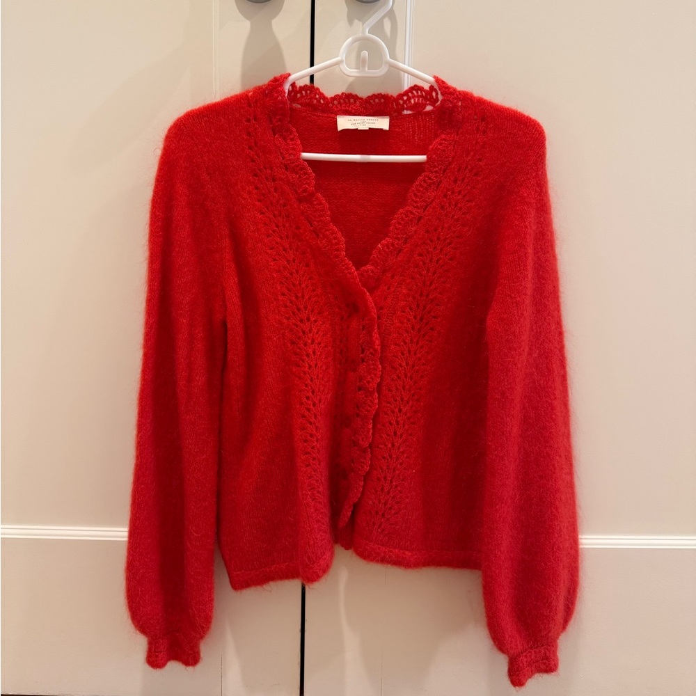 Sezane - Angie Cardigan in Red